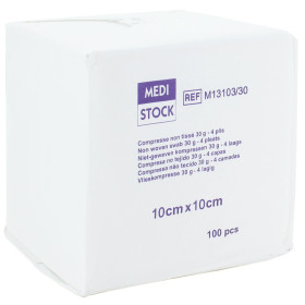 Compresse non tissé Non Stérile 10 cm x 10 cm