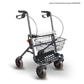Rollator 4 roues Moov Go - Gris anthracite