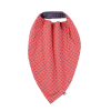 Foulard bavoir coton imprimé rouge TU