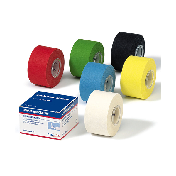 Bande adhésive non-élastique Leukotape classic Rouge 10 m x 3,75 cm