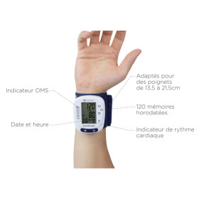 Tensiomètre électronique au poignet AutoTensio SPG 340