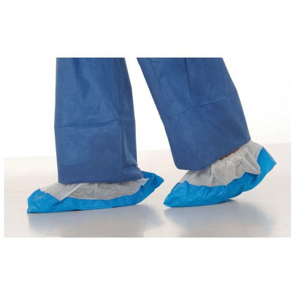 Surchaussure blanche et bleue - PE renforcée