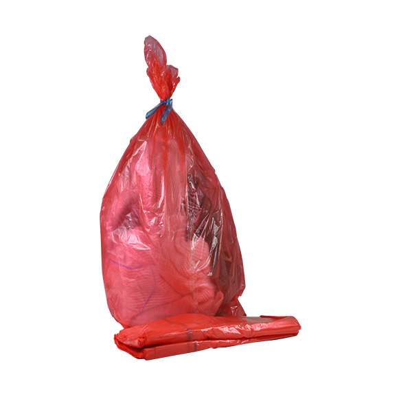 Sac à ouverture soluble rouge 71 x 76 cm