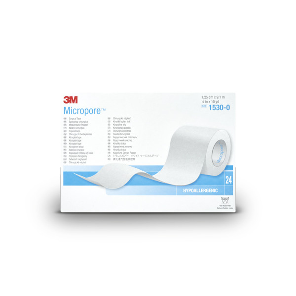 Sparadrap 3M™ Micropore™ 9,14 m x 1,25 cm sans devidoir