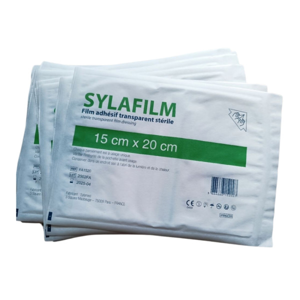 Pansement film adhésif transparent stérile Sylafilm 15 x 20 cm