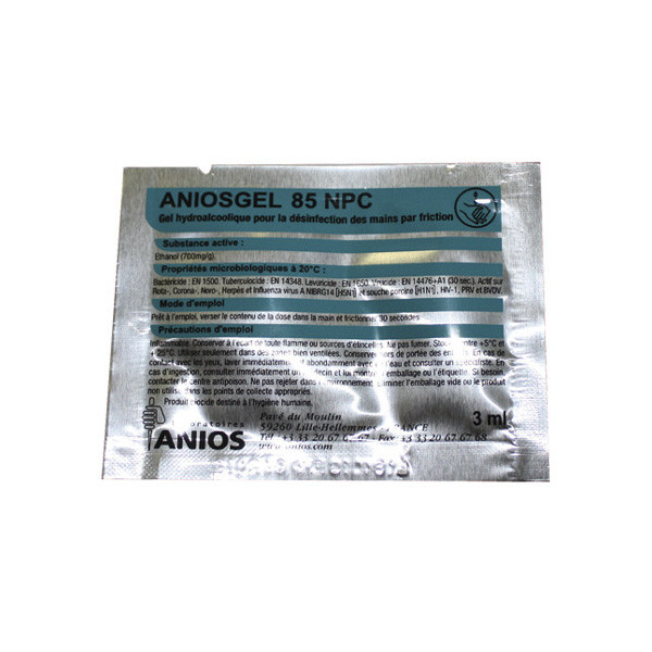 Aniosgel 85 NPC - doses 3 ml carton de 500