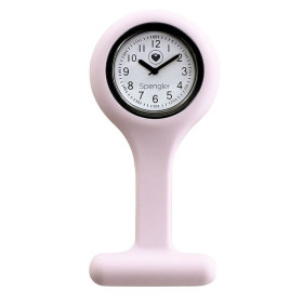 Montre infirmiere silicone rose poudré