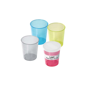 Couvercle pour gobelet gradue 30ml. Blanc