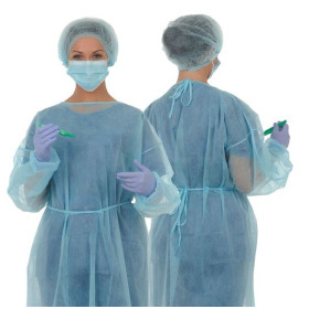 Blouse d'isolation non tissé bleu