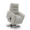 Fauteuil releveur 2 moteurs Basil PU imitation cuir crème