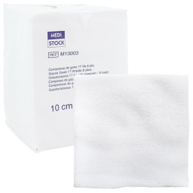 Compresse gaze Non Stérile 10 cm x 10 cm