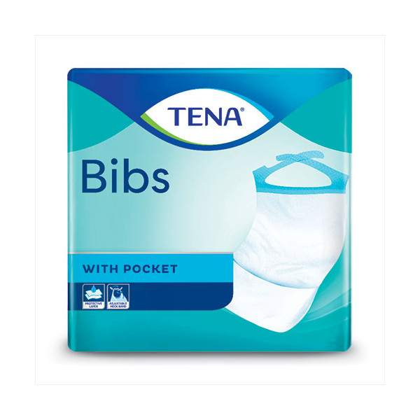 TENA Bibs - Taille M/L - Dimensions : 37 x 68 cm