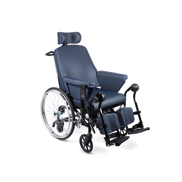 Fauteuil roulant manuel, à inclinaison assise et dossier électriques 2 moteurs, Inéo Confort