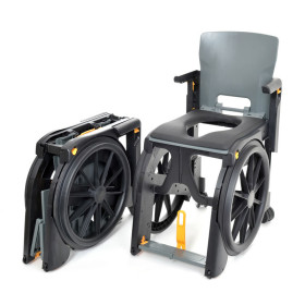 Fauteuil roulant manuel pliable pour la douche et les WC WheelAble