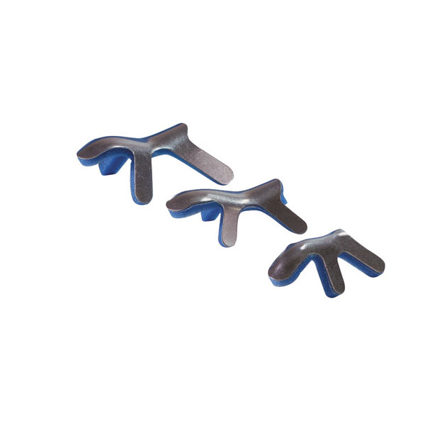 Attelles de doigt alu / mousse - type Grenouille. Petit.