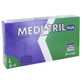 Gants Nitrile Non Poudrés Taille L