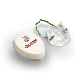 Masque réanimateur de poche avec étui plastique