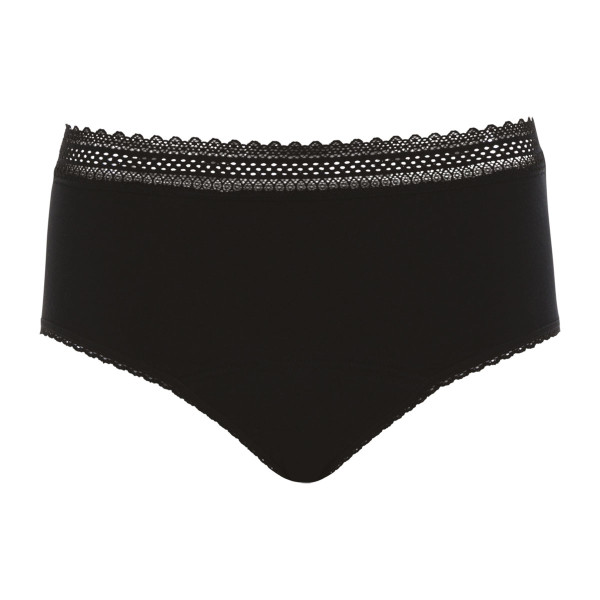 Culotte règle Femme taille haute Noire T5