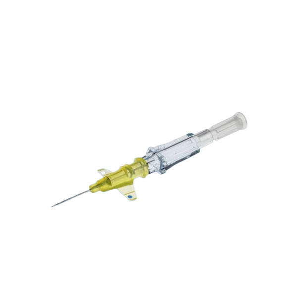 Catheter sécurisé BD INSYTE 0.7 x 19 mm Jaune Autoguard Ailette