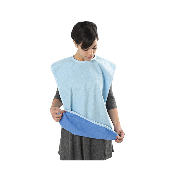 Bavoir Premium 70 x 50 cm bleu