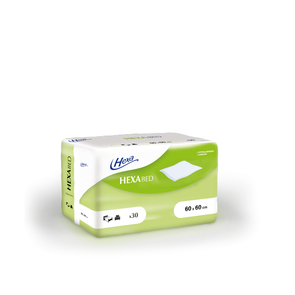 Alèses à usage unique HEXAbed 60 x 60 cm