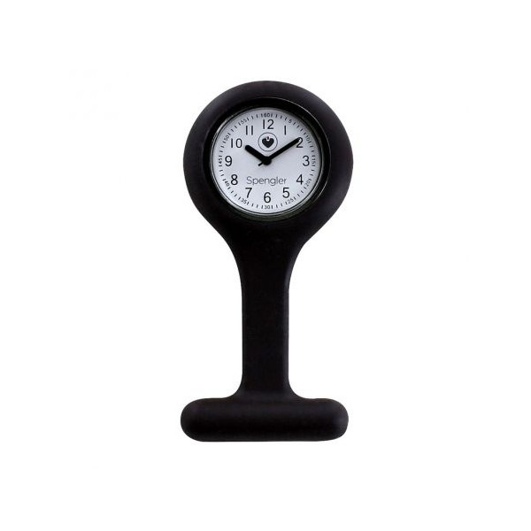 Montre infirmiere silicone carbone