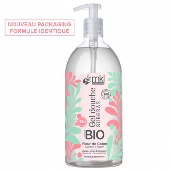 Gel douche à la fleur de coton Bio 