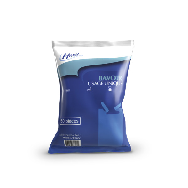 Bavoir Hexa adulte UU Bleu