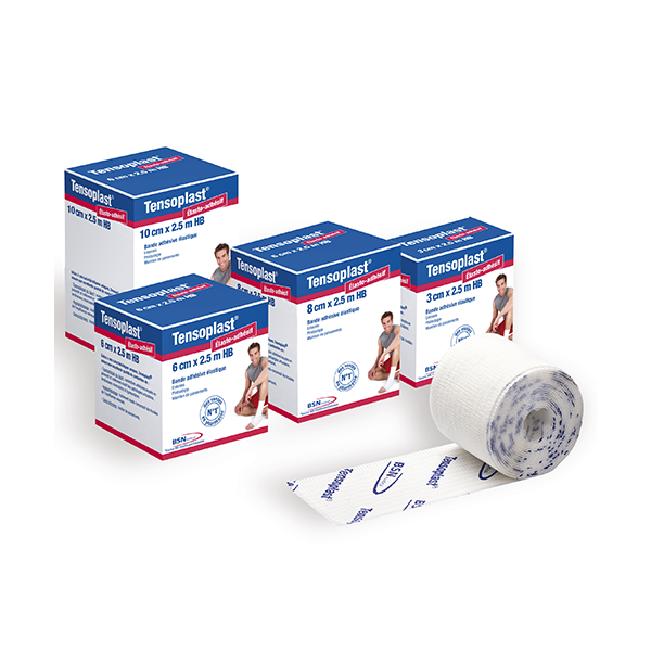 Bande adhésive élastique Tensoplast HBC (Chair) 2,5 m x 8 cm 