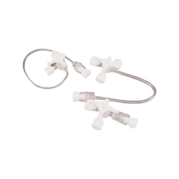 Robinet BD™ Connecta™ 3 voies Avec prolongateur 25 cm. La boîte de 20.