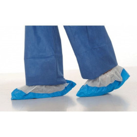 Surchaussure blanche et bleue - PE renforcée
