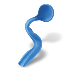 Cuillère Ergo 3D silicone bleu