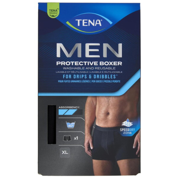 Tena Men Boxer lavable noir  XL
