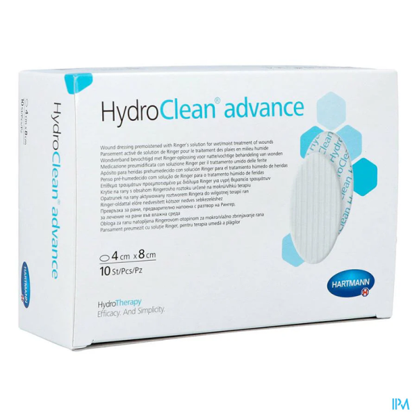 Pansement irrigo-absorbant HydroClean Advance ovale 4 x 8 cm