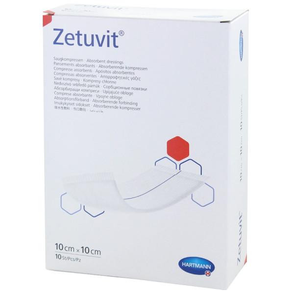 Pansement absorbant Zetuvit Stérile 10 x 10 cm