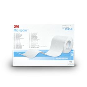 Sparadrap 3M™ Micropore™ 9,14 m x 1,25 cm sans devidoir