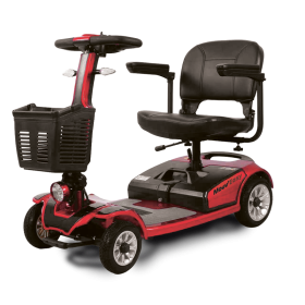 MOOV'EASY Scooter Electrique 4 Roues Rouge