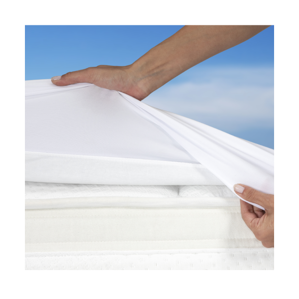 Draps housse 120x200 Blanc Dermofresh