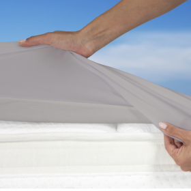 Draps housse 120x200 Gris Dermofresh