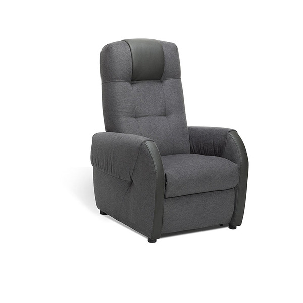 Fauteuil releveur Extra Confort Victor - Tissu/PVC Gris - 2 moteurs