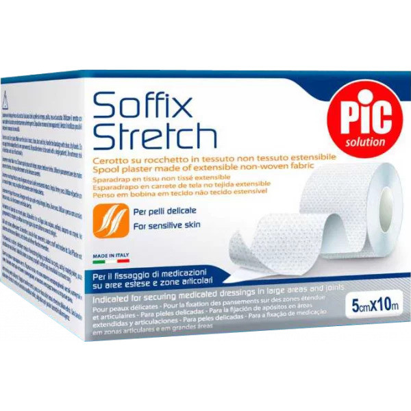 Sparadrap tissu non tissé Soffix Stretch 10 m x 5 cm