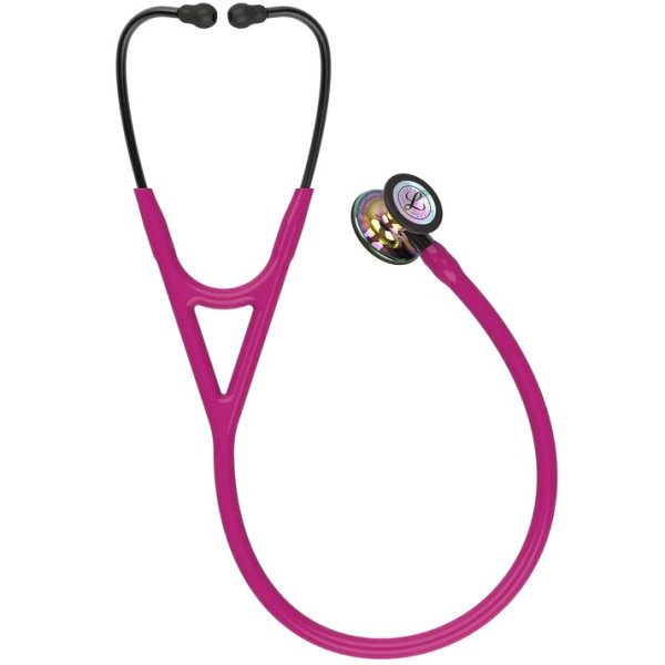 Stéthoscope Cardiology IV - Rainbow Brillant Edition - Double pavillon - Framboise