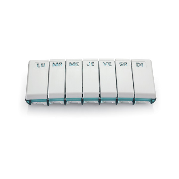 Pilulier semainier compact Pilbox® Tempo Turquoise