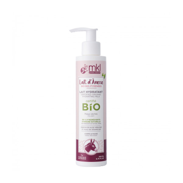 Lait hydratant Corps & Mains Lait d'Anesse BIO 200 ml
