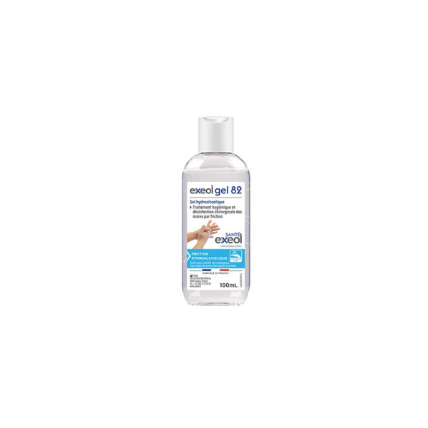 Gel hydroalcoolique Exeol gel 82 - 100 ml Pocket