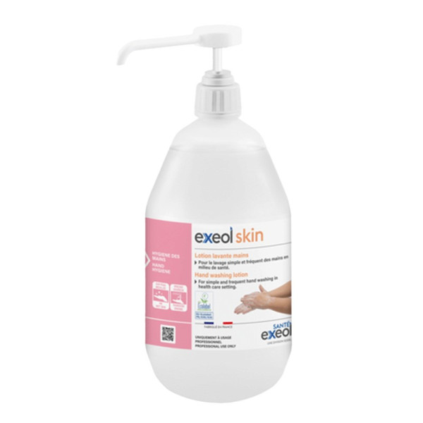 Lotion lavante main et corps Exeol Skin - 1L Pompe