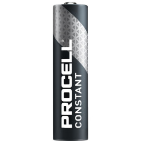 Piles alcalines LR03 AAA - 1.5 V Duracell - Procell constant - Boîte 10