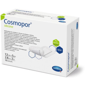 Pansement hydrocellulaire Cosmopor® Silicone 7,2 x 5 cm 