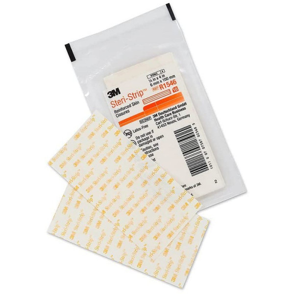 Suture cutanée adhésive Steri-Strip 100 x 6 mm