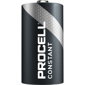 Piles alcalines LR20 D - 1.5 V Duracell - Procell constant - Boîte 10
